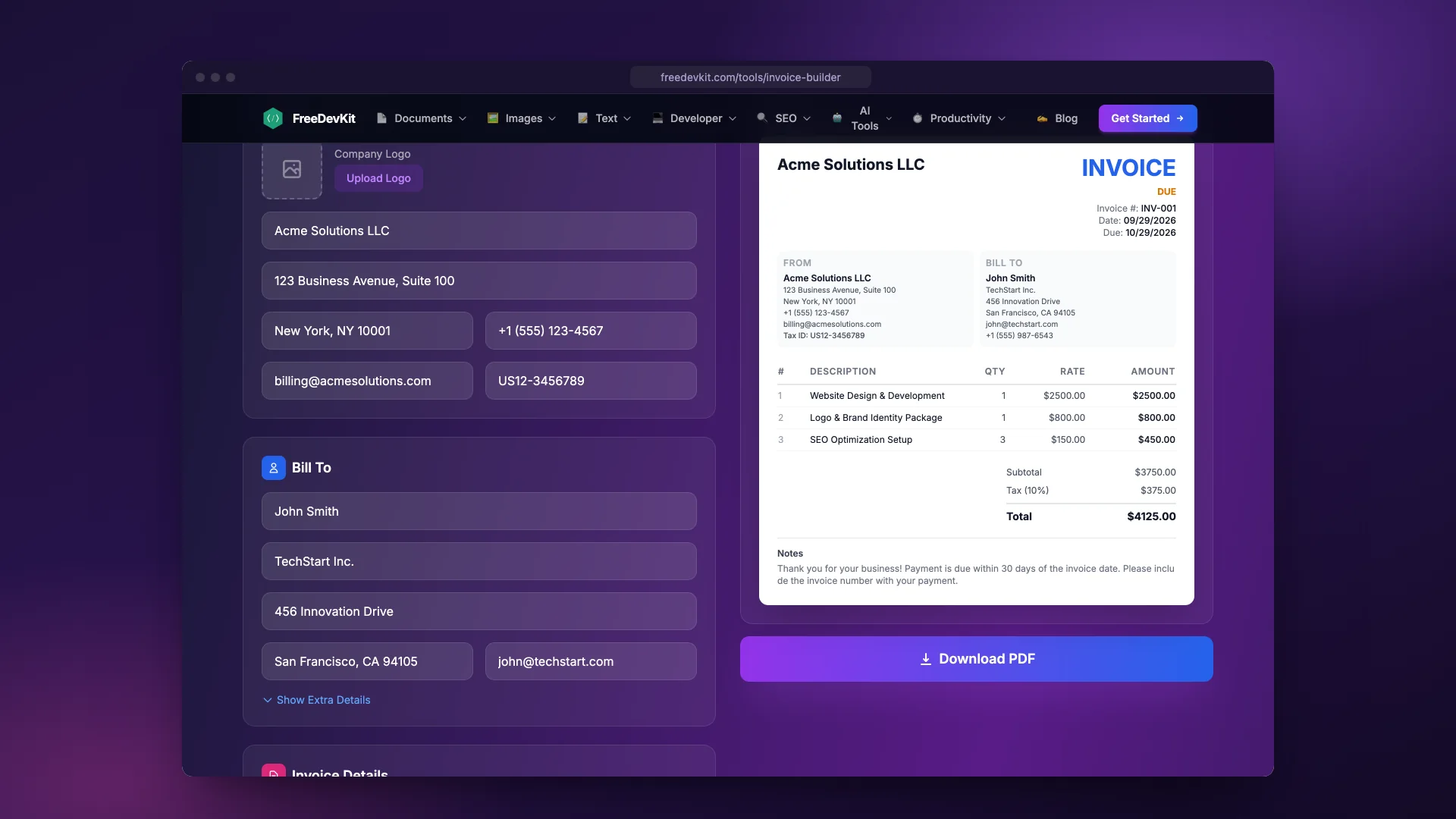 FreeDevKit screenshot